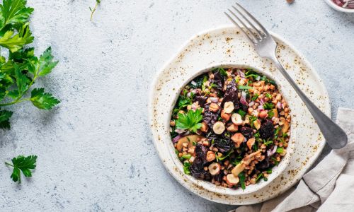 Biorina marokietiškos grikių salotos
